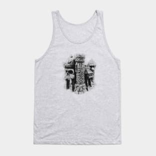 Castle Grayskull Pencil Sketch Tank Top